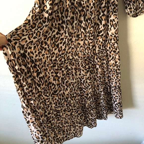 Banana Republic midi leopard tier dress - Picture 4 of 6